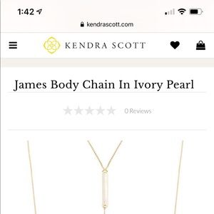 Kendra Scott James Body Chain in Ivory Pearl